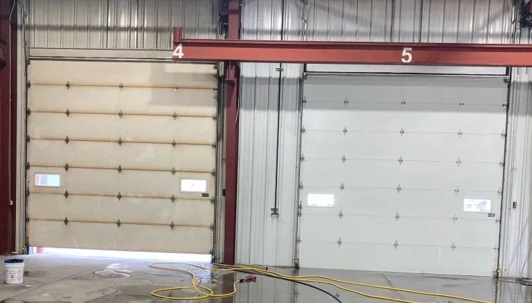 Before and after pressure washing result